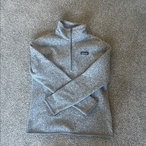 Patagonia Better Sweater Gray Quarter-Zip Pullover